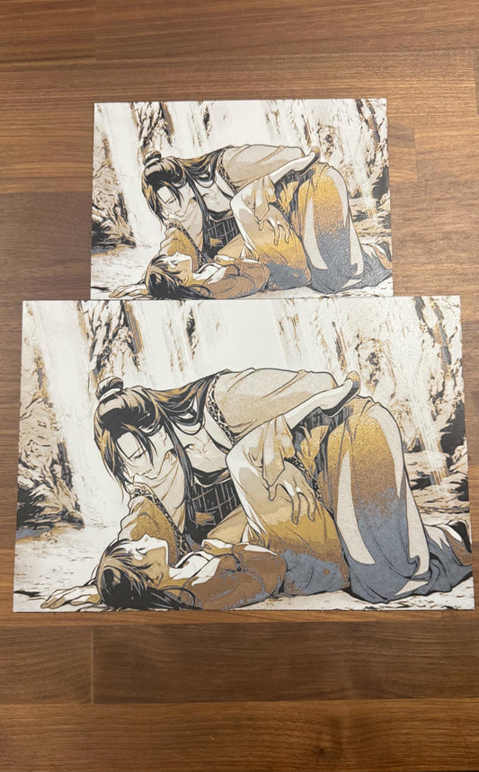 Frog Master Jinshi Maomao Metallic 3D Poster Art Print - photo 2 (photos/photo_02.jpg)