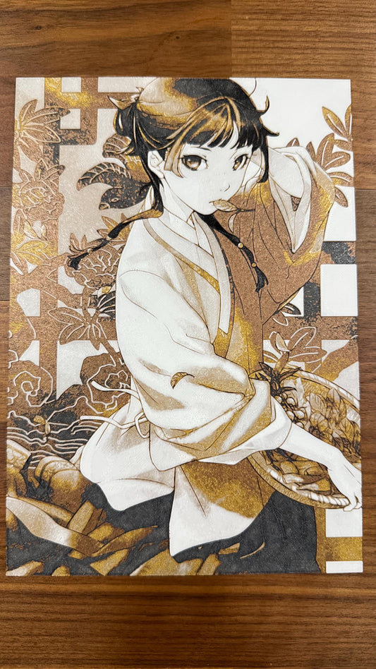 Apothecary Maomao Metallic 3D Poster Art Print - photo 2 (photos/photo_02.jpg)