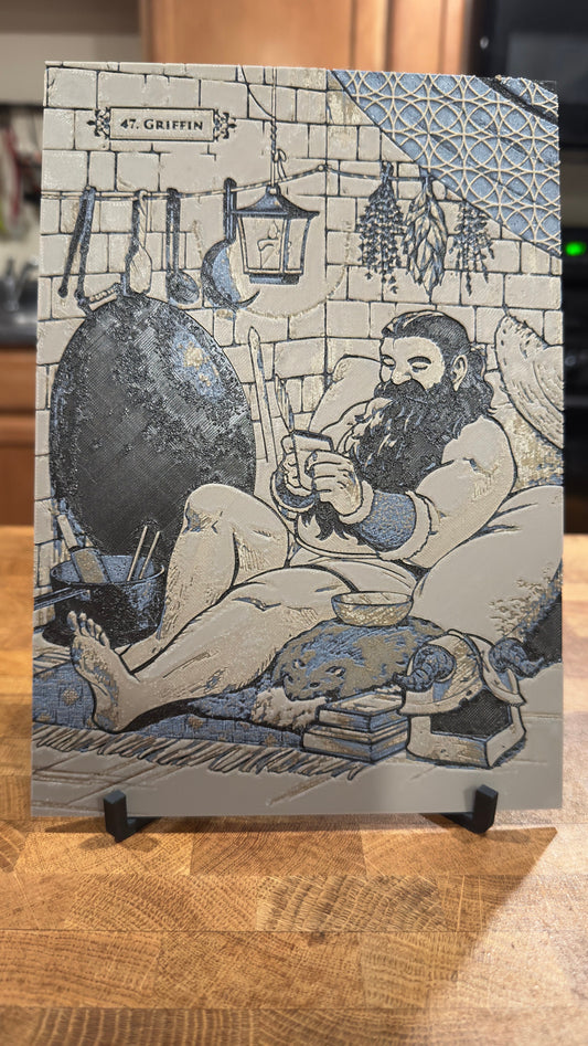 Senshi Metallic 3D Poster Art Print - photo 2 (photos/photo_02.jpg)