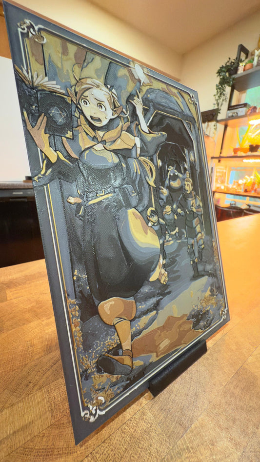 Marcille Running - Metallic 3D Poster Art Print - photo 2 (photos/photo_02.jpg)