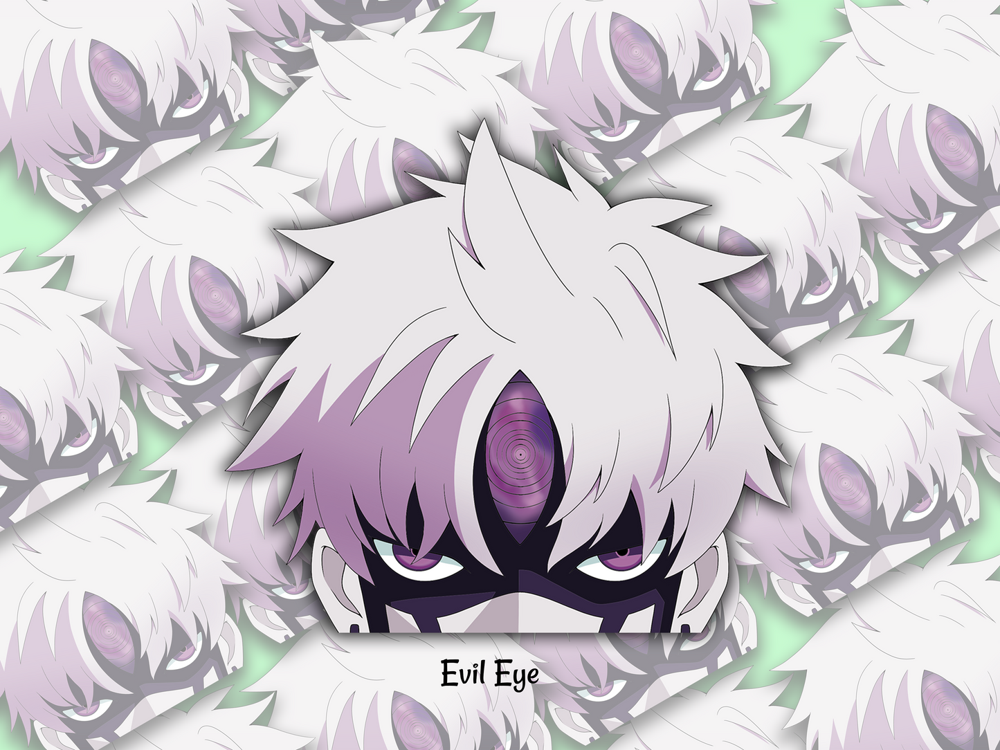 Peeker Sticker: Evil Eye (Dan Da Dan) - artwork