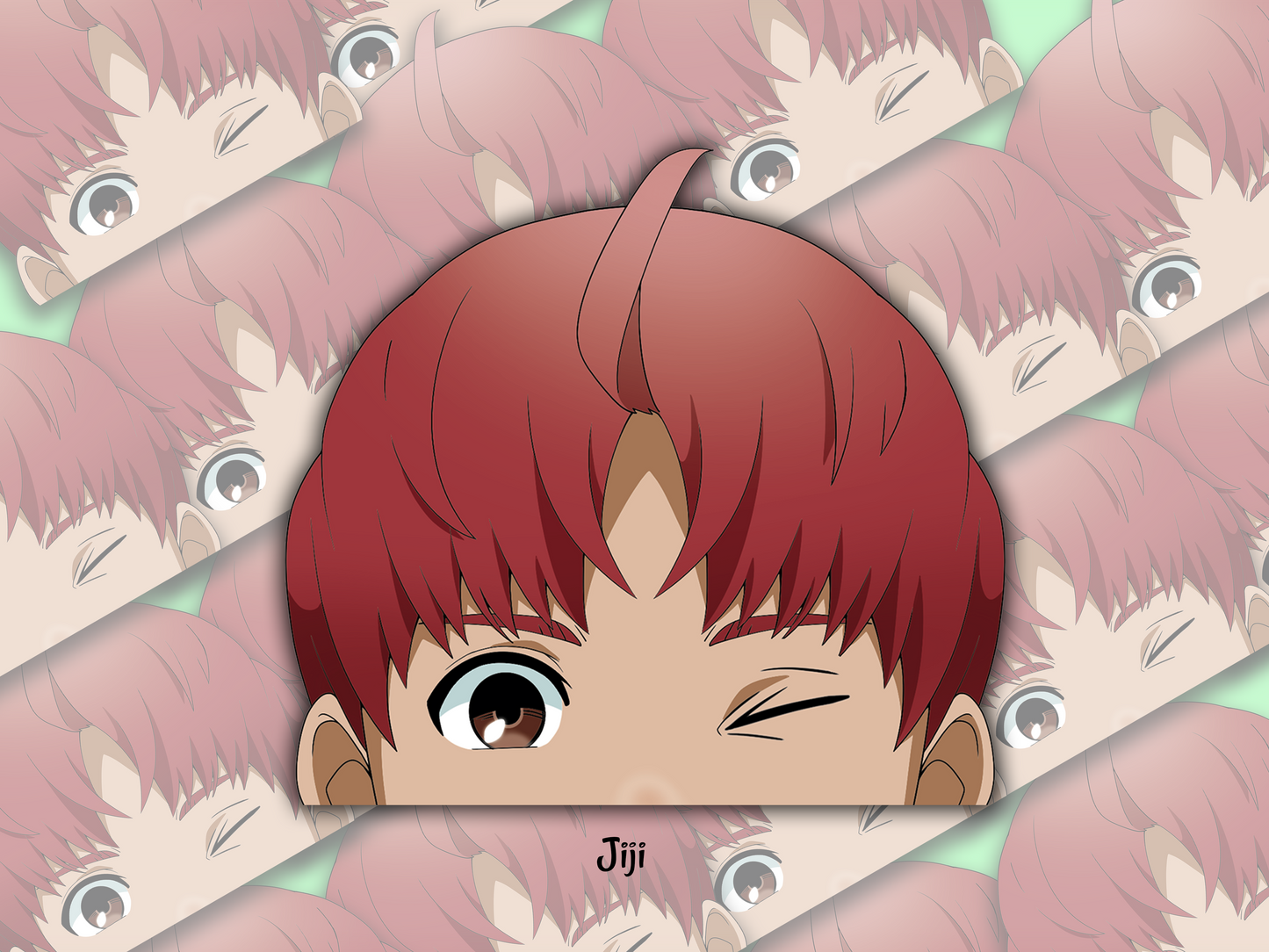 Peeker Sticker: Jiji (Dan Da Dan) - artwork