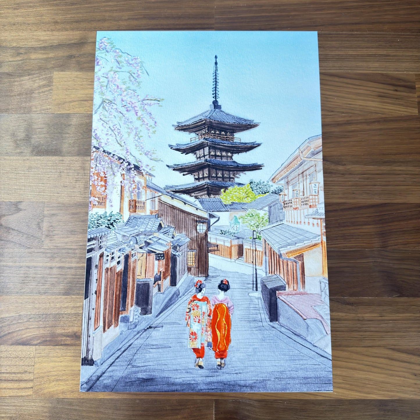 Travel Watercolors: Kyoto No. 2 - print preview