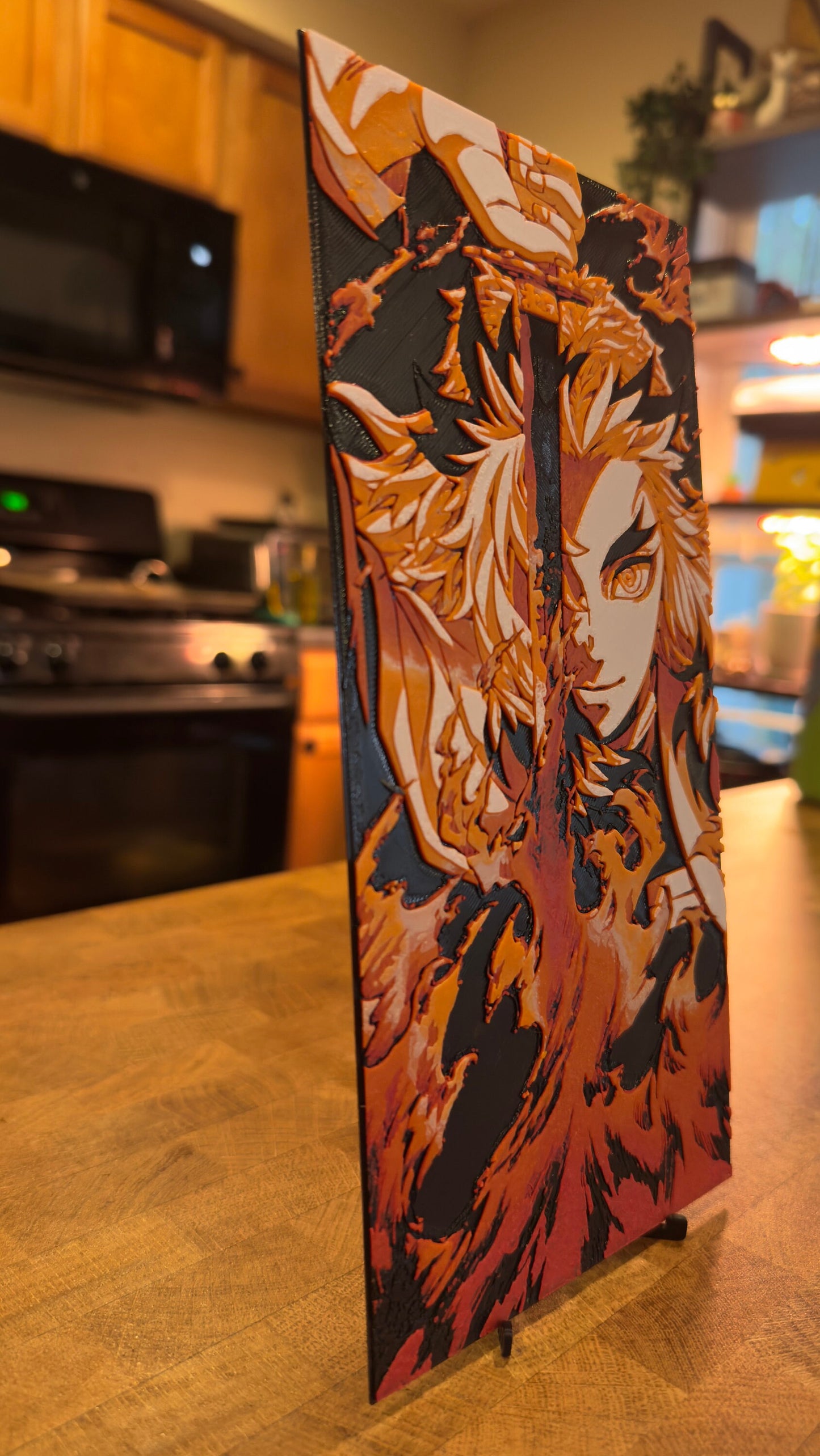 Flame Elite Swordsman 3D Poster