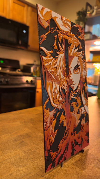 Flame Elite Swordsman 3D Poster