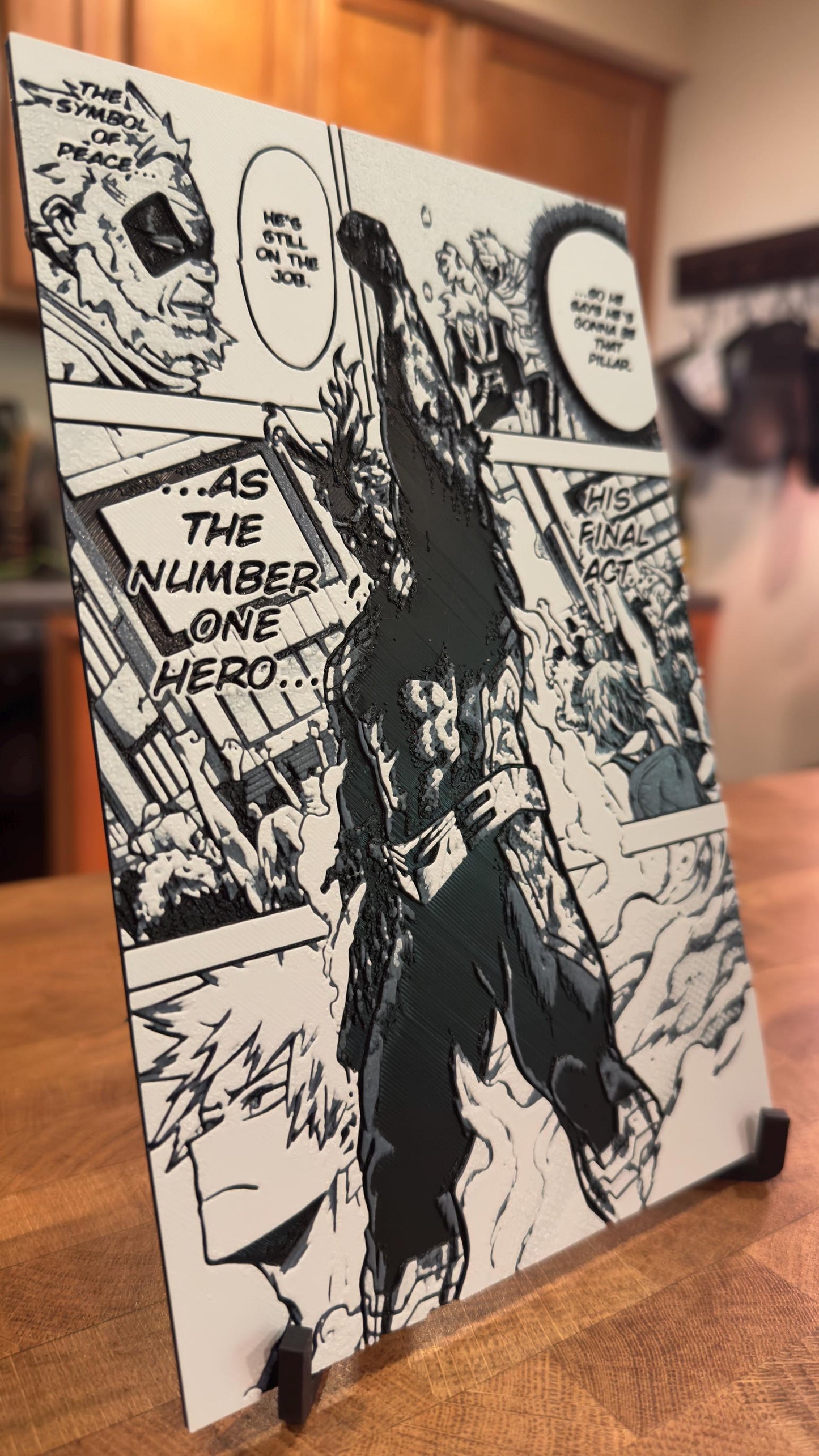 All Might Victorious  3D Poster Print Art
