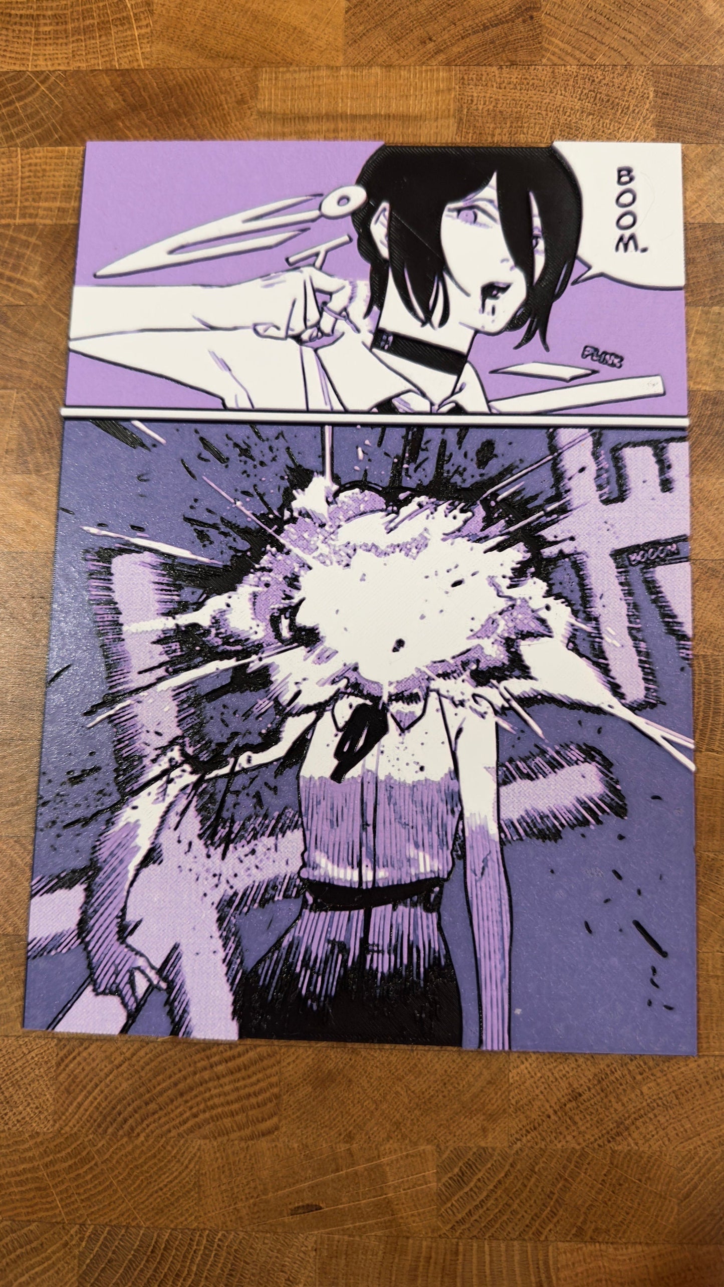 Bomb Waifu BOOM 3D Poster Print Art