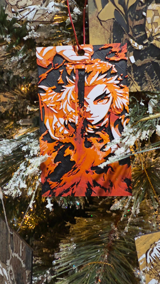 Anime Christmas Ornaments 3D Printed Art Prints