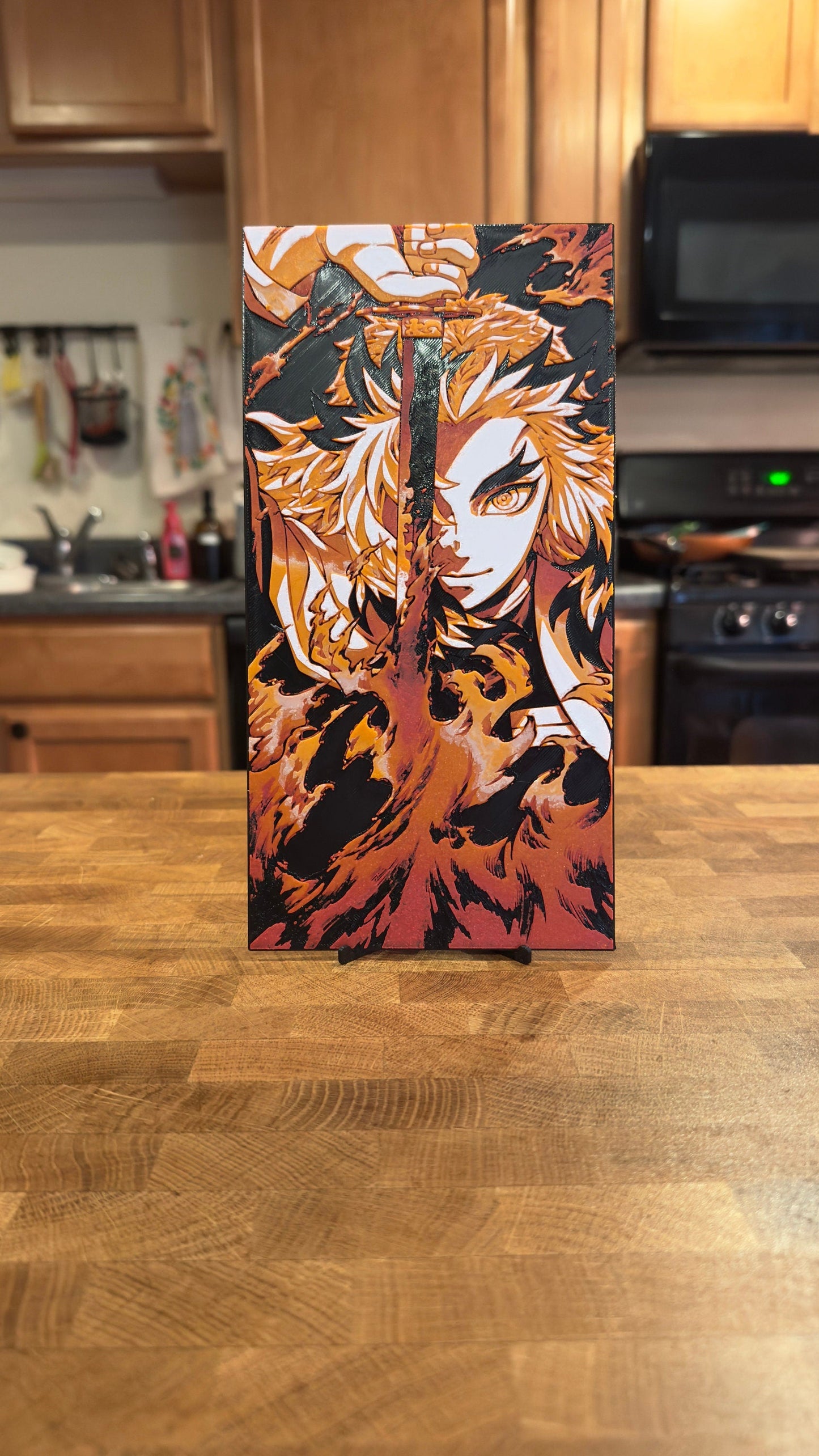 Flame Elite Swordsman 3D Poster