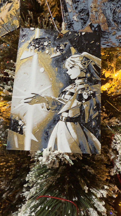 Mage Wanders After Friends Die Christmas Ornaments 3D Printed Art Prints