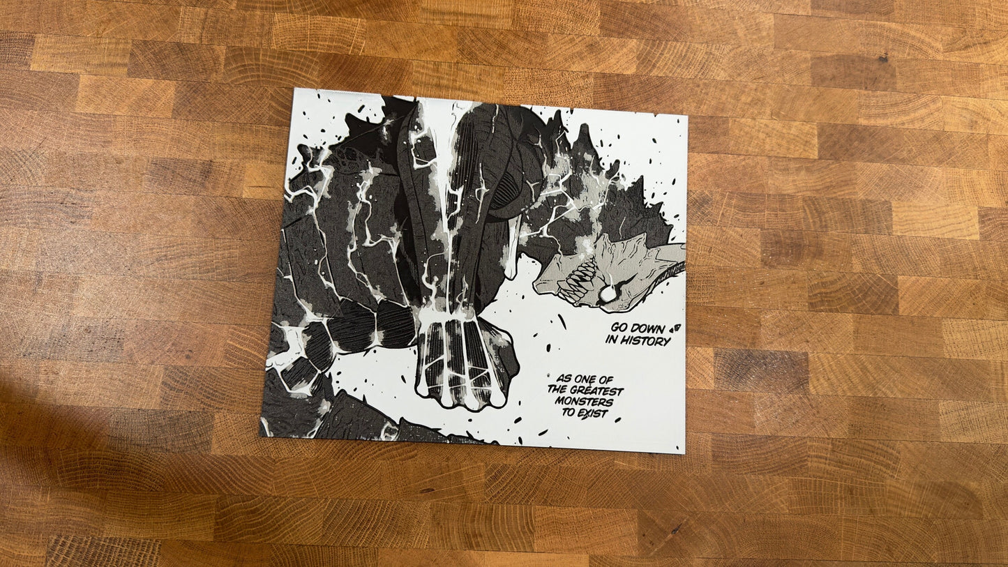 Kaiju 3D Art Poster Print - Kaiju Best Monster