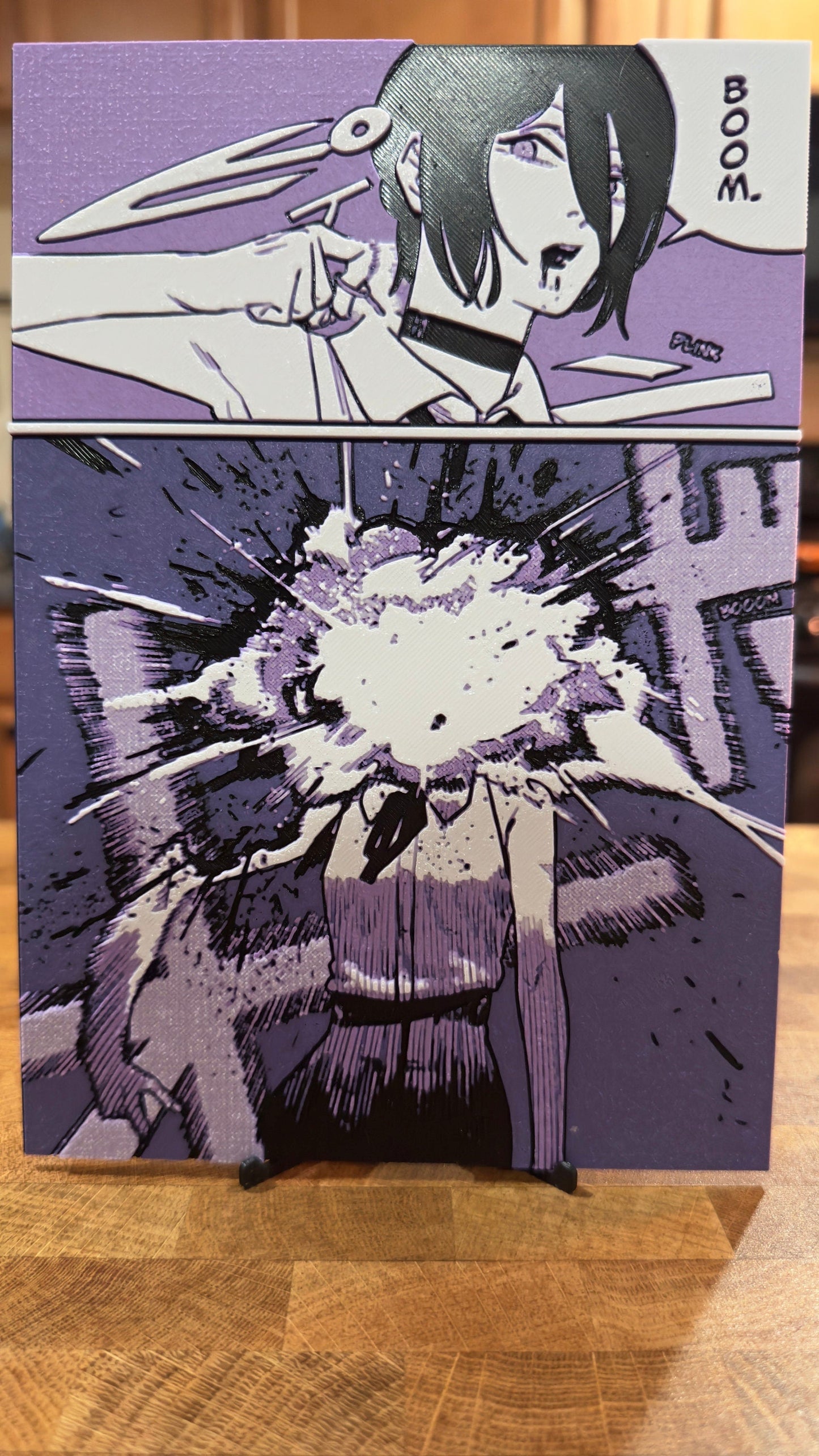 Bomb Waifu BOOM 3D Poster Print Art