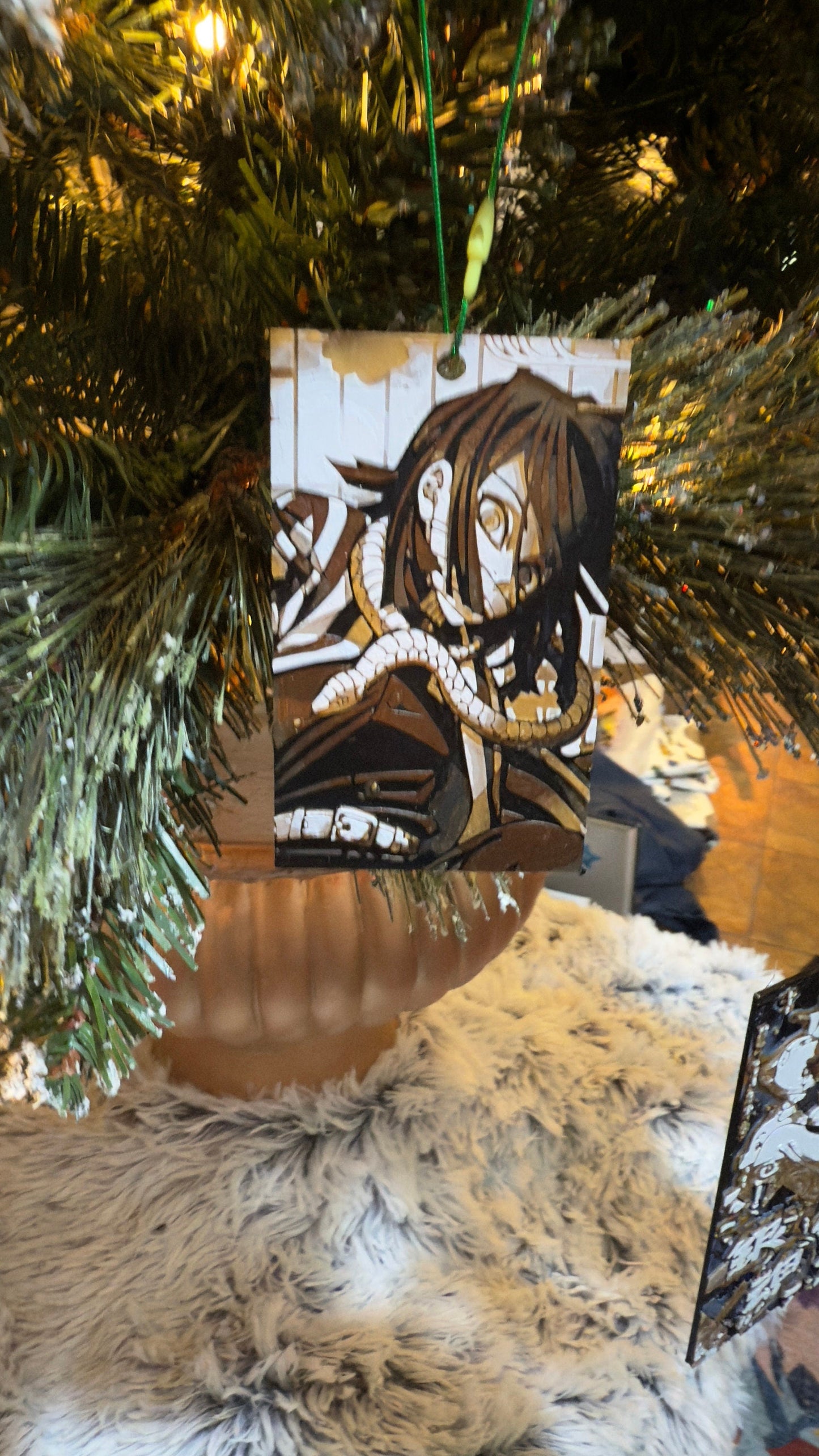 Anime Christmas Ornaments 3D Printed Art Prints