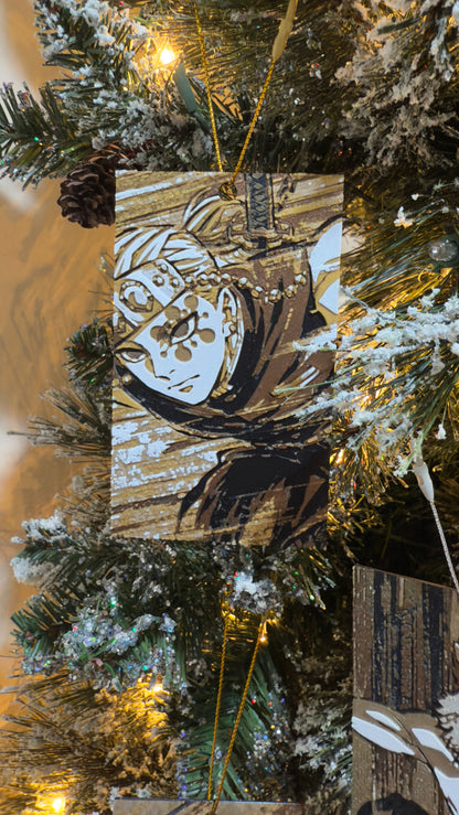 Anime Christmas Ornaments 3D Printed Art Prints
