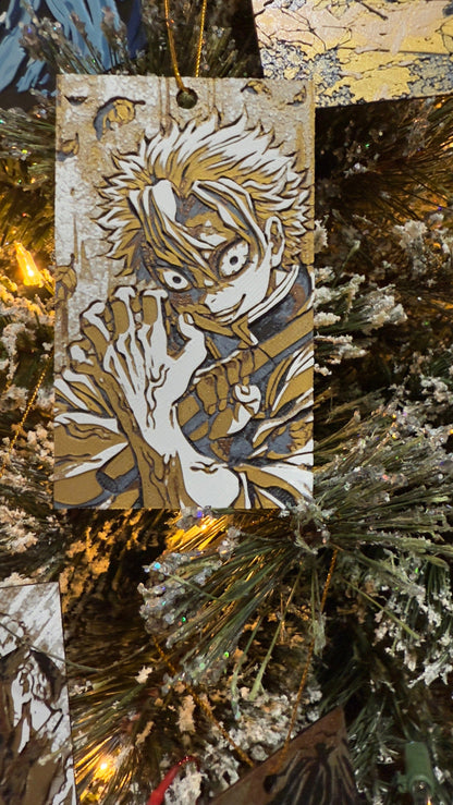 Anime Christmas Ornaments 3D Printed Art Prints