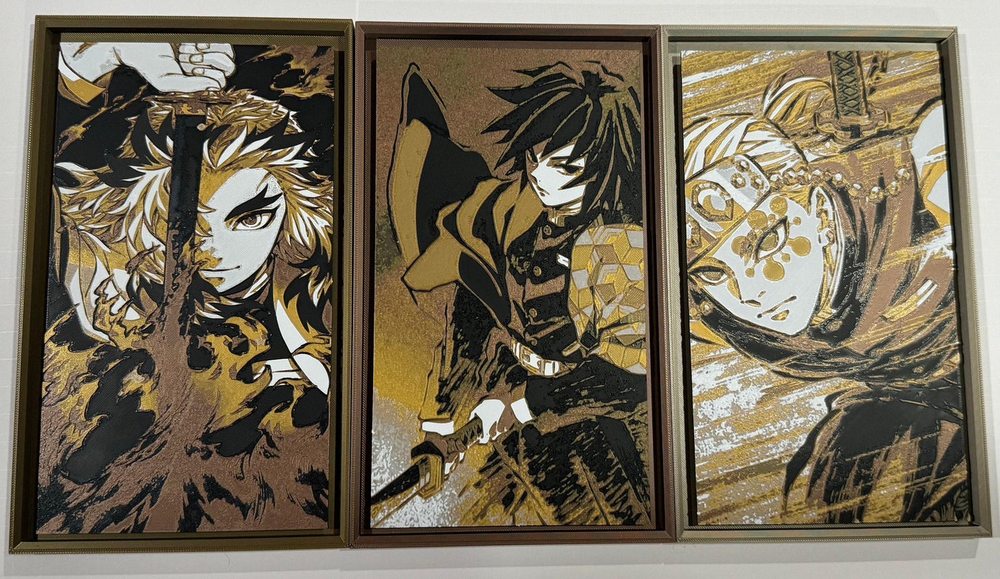 Anime Elite Swordsman 16 3D Posters Collection