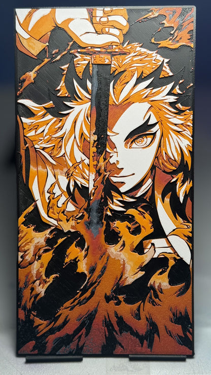Flame Elite Swordsman 3D Poster