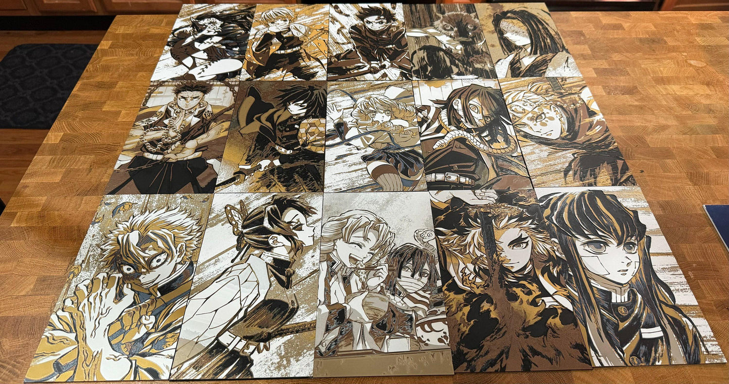 Anime Elite Swordsman 16 3D Posters Collection
