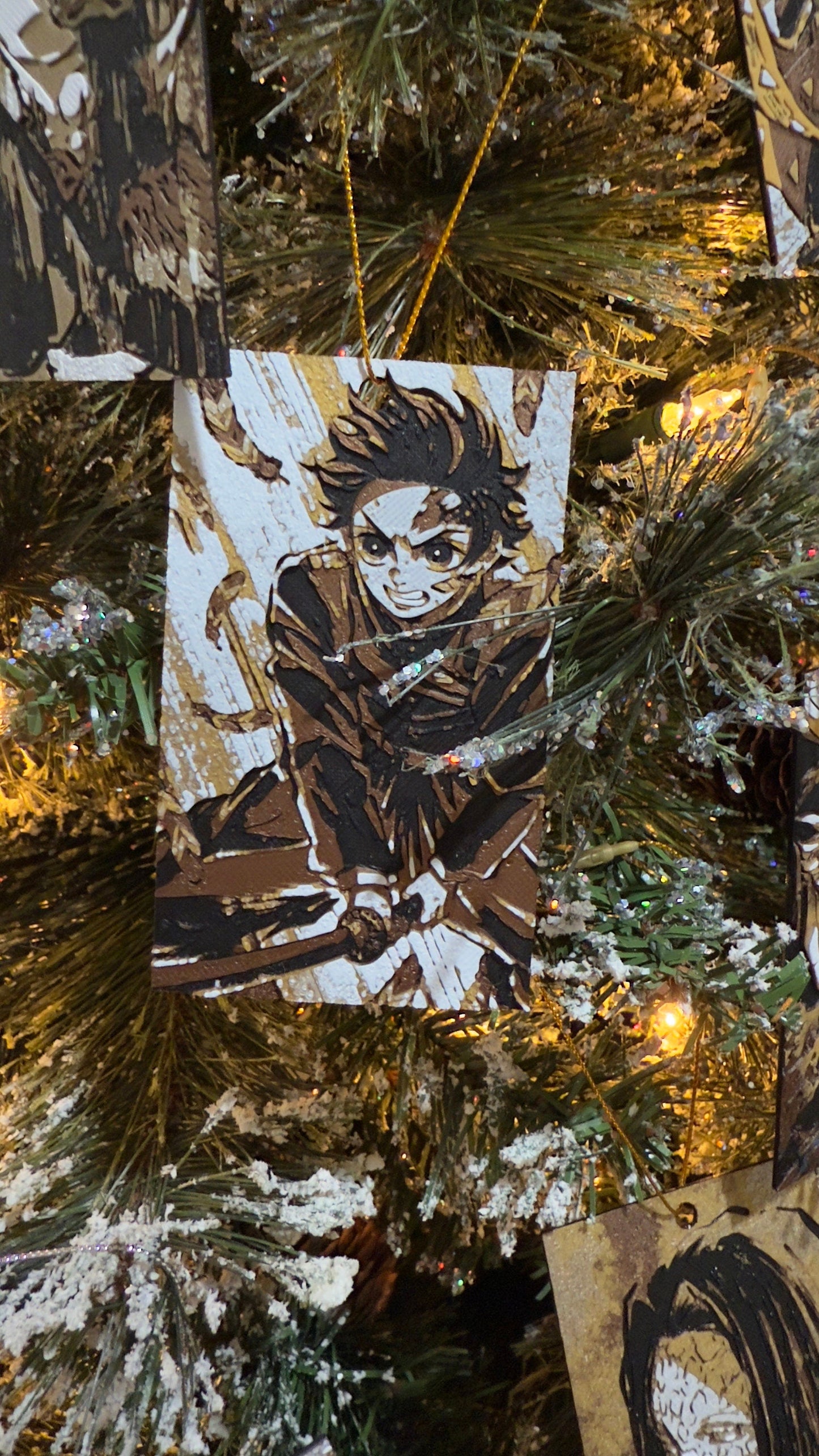 Many Anime Christmas Ornaments ( DS, KNY, Etc) 3D Printed Art Prints