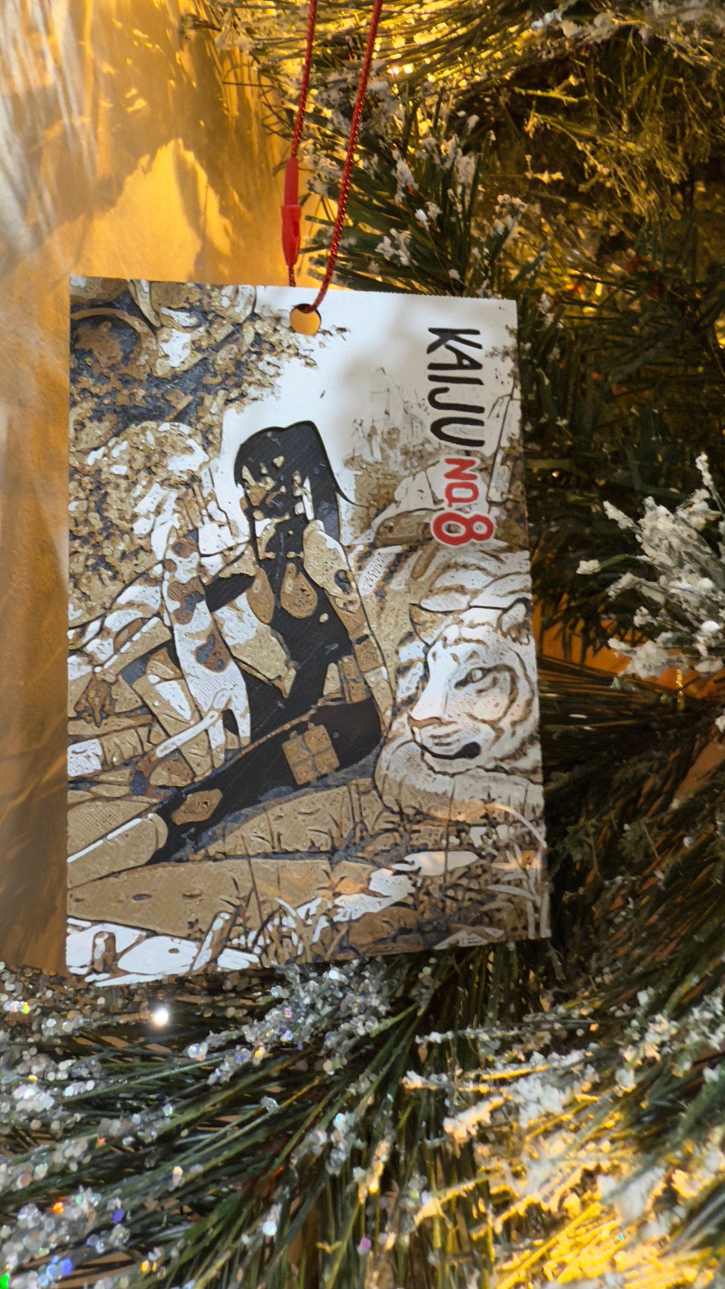 Many Anime Christmas Ornaments 3D Printed Art Prints