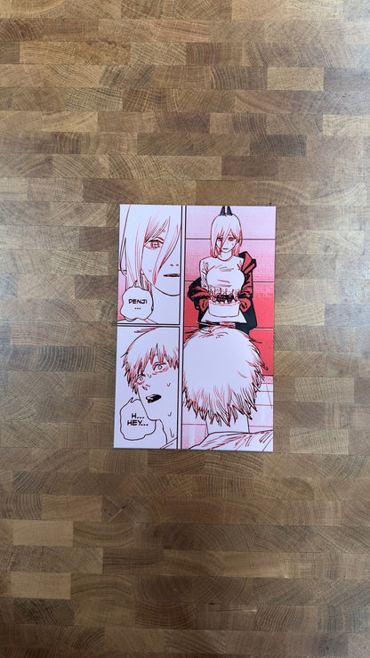 Power Happy Birthday Denji 3D Poster Print