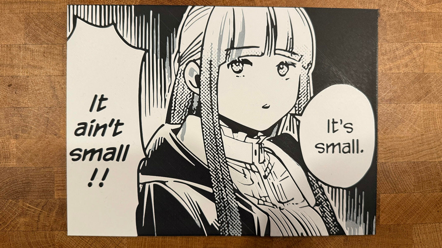 Purple Mage It’s Small 3D Poster Print