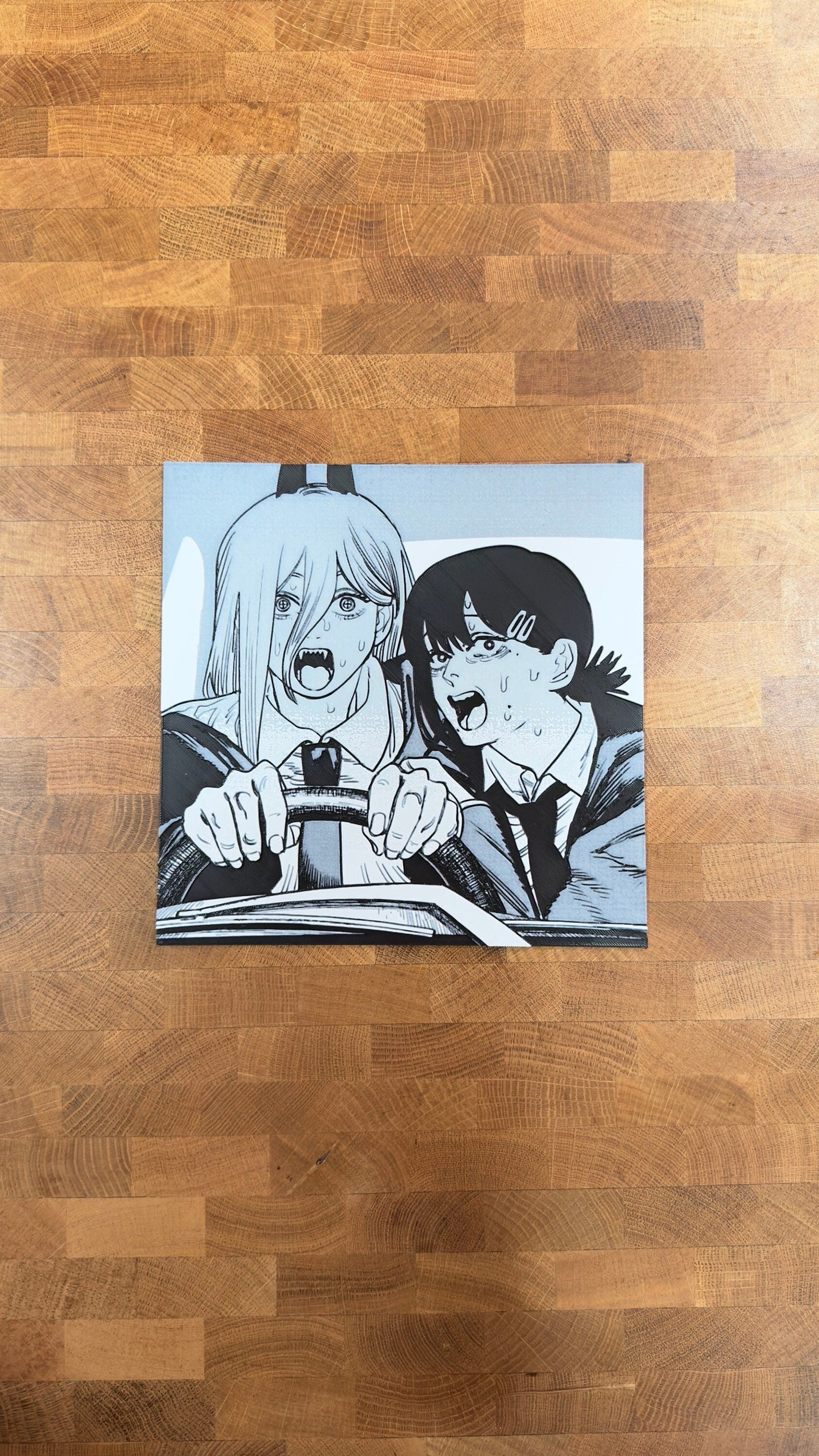 Power Driving Car 3D Poster Print Art