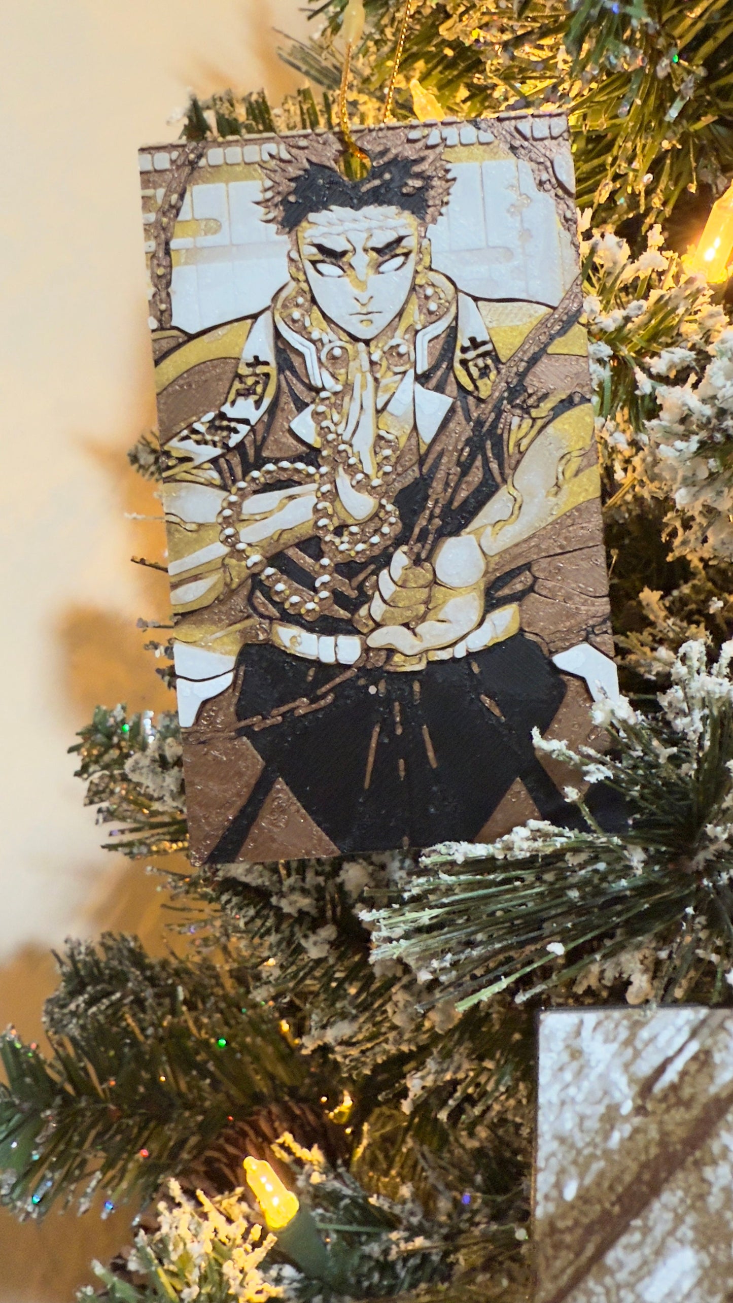 Anime Christmas Ornaments 3D Printed Art Prints