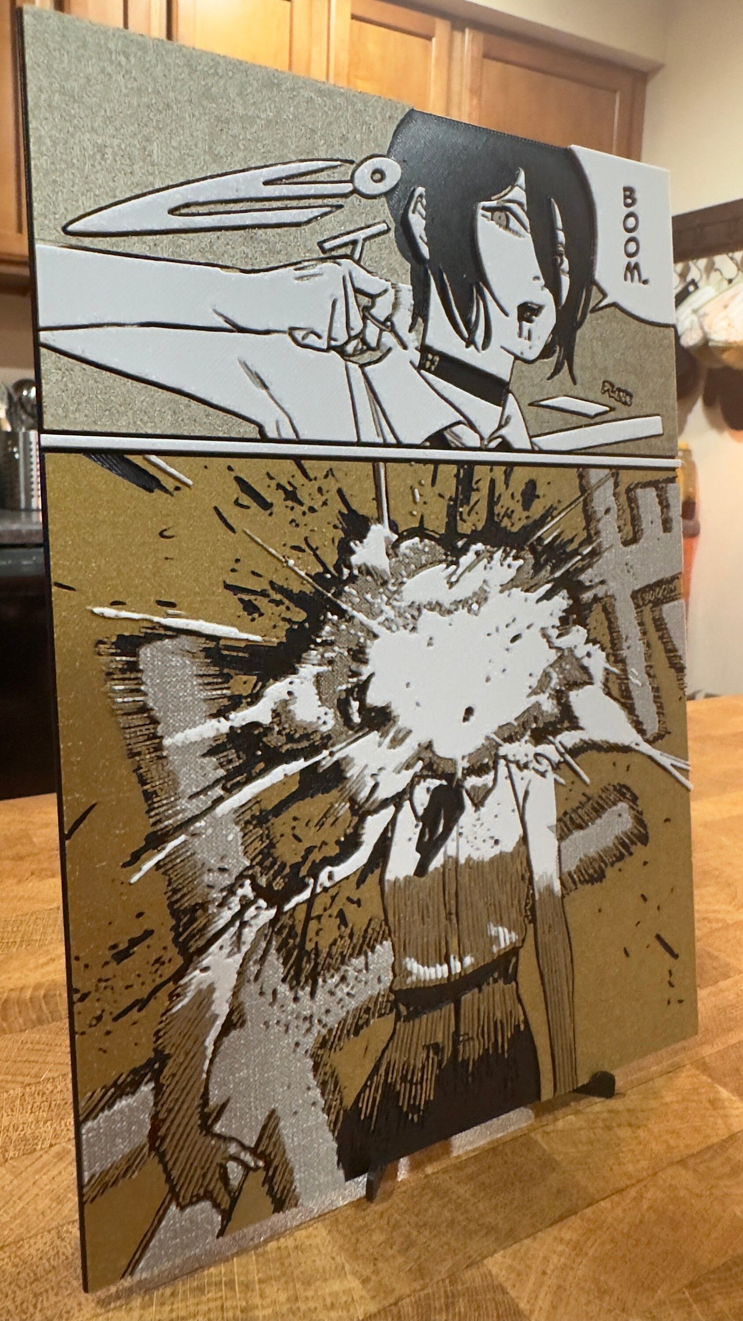 Bomb Waifu BOOM 3D Poster Print Art
