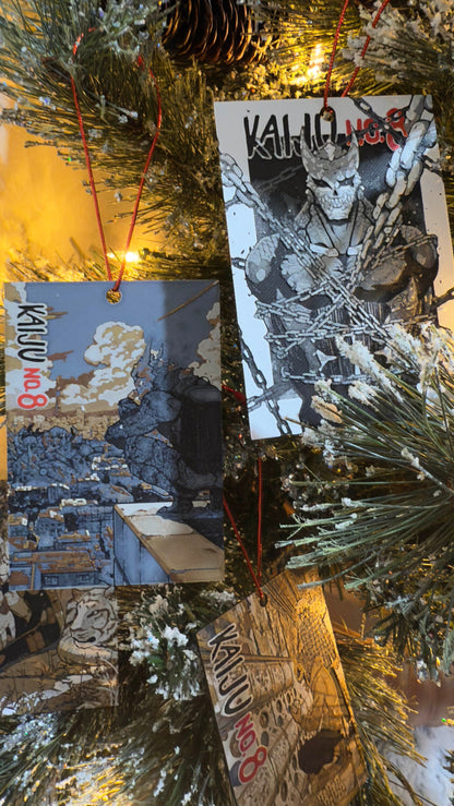 Many Anime Christmas Ornaments 3D Printed Art Prints