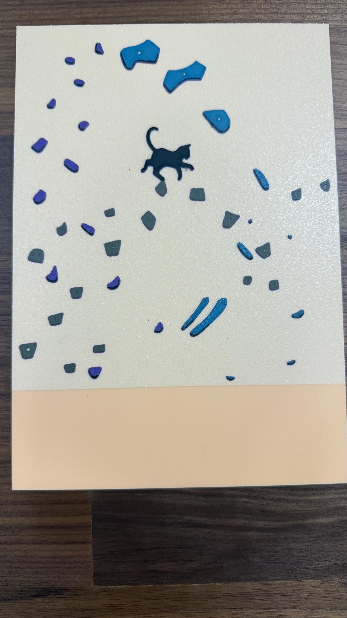 Cat Rock Climbing Bouldering Art Poster Print
