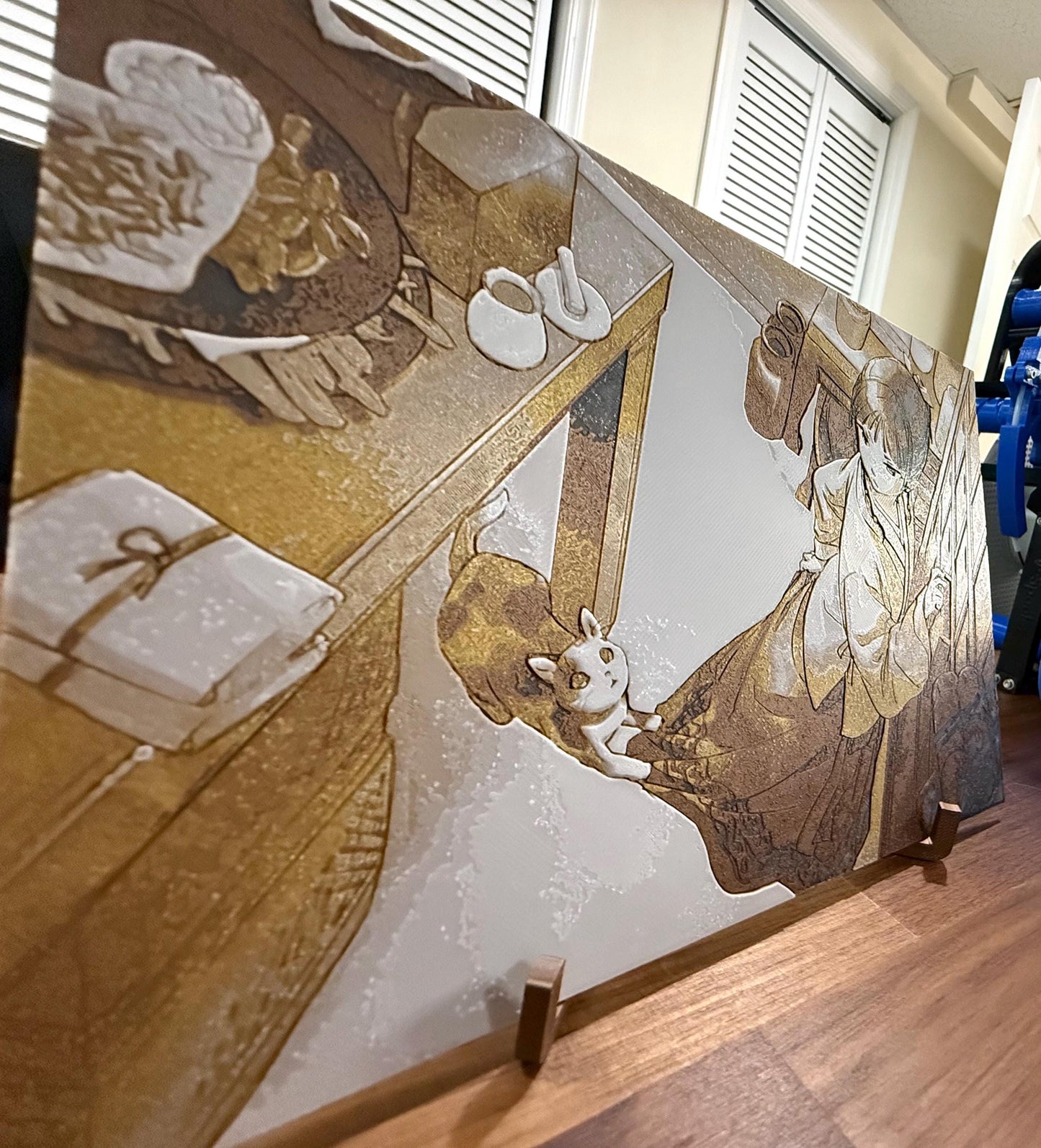 Apothecary Cat Apothecary Cat Metallic 3D Poster Art Print