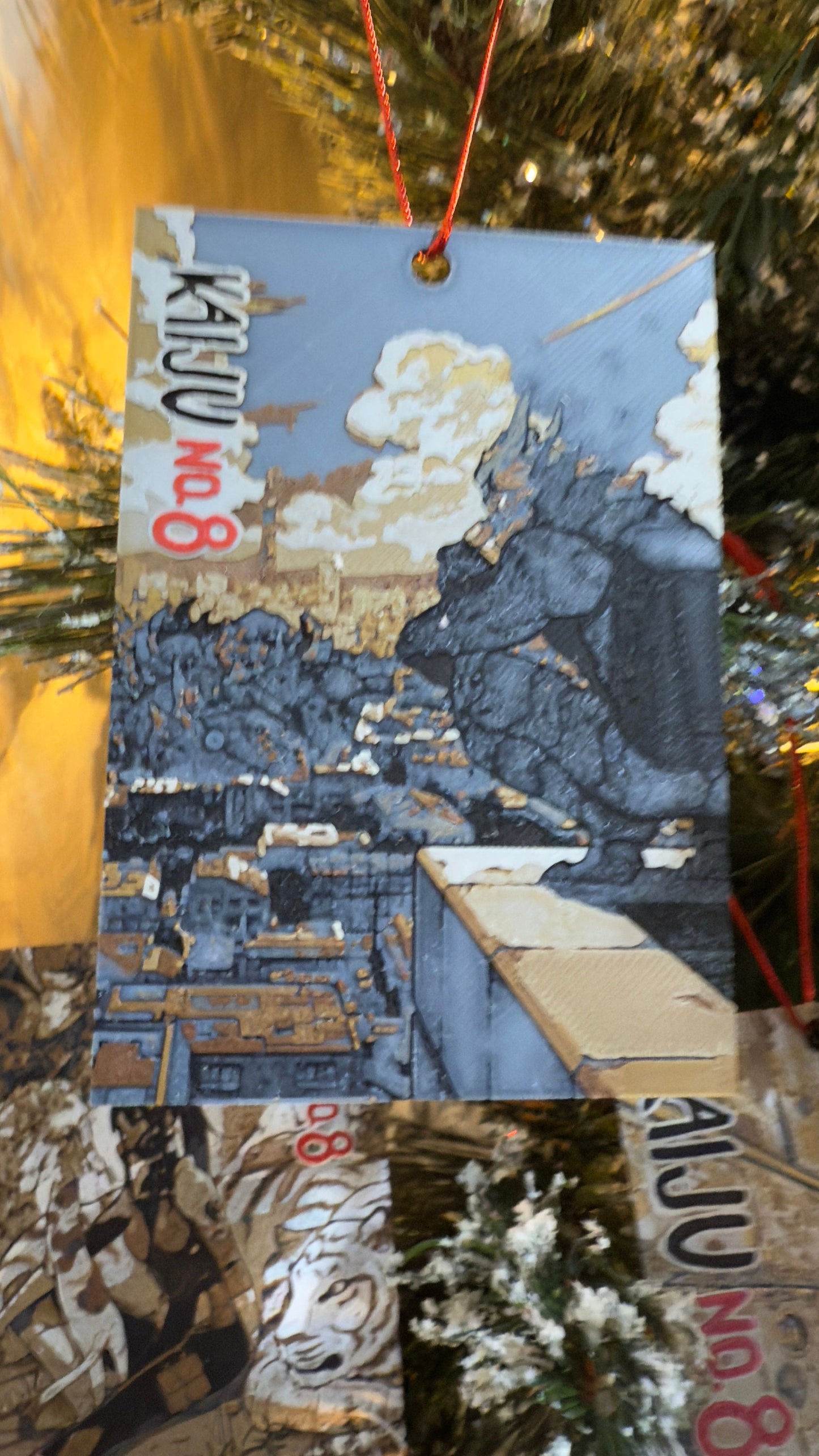 Many Anime Christmas Ornaments 3D Printed Art Prints