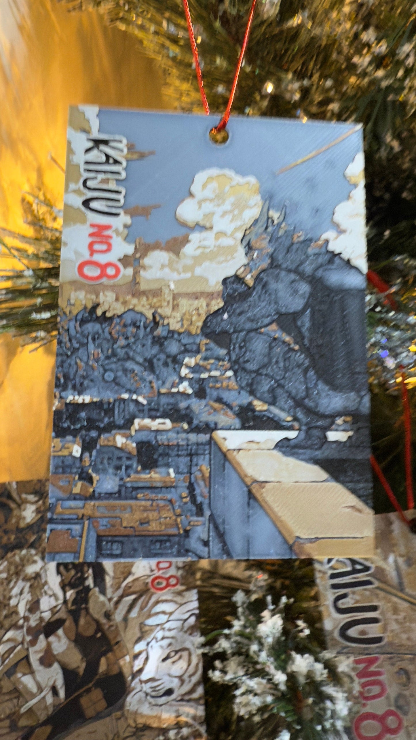 Many Anime Christmas Ornaments 3D Printed Art Prints