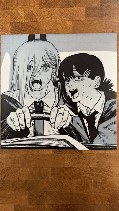 Power Driving Car 3D Poster Print Art