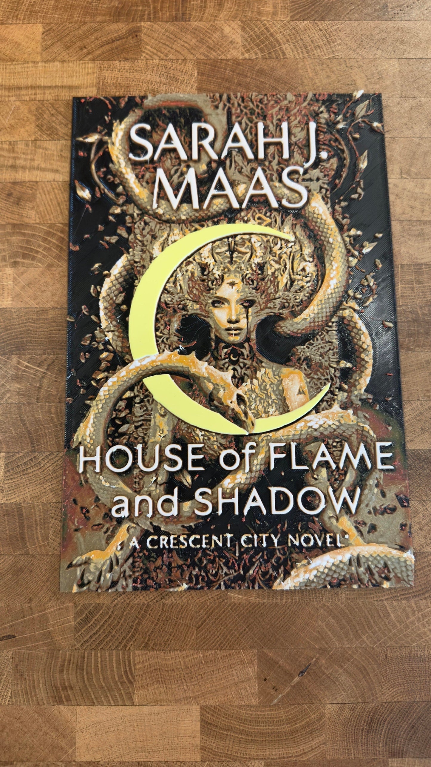 Urban Romantasy 3D Printed Poster Wall Art or Desk Art Flame Shadow Romantasy