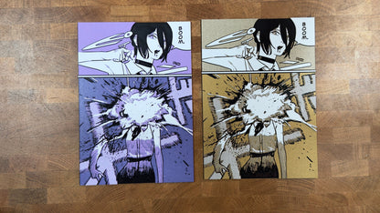 Bomb Waifu BOOM 3D Poster Print Art