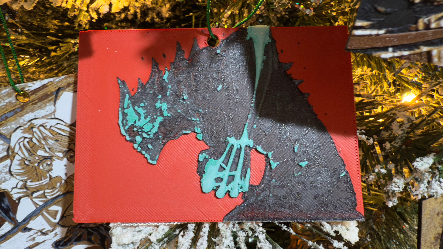 Many Anime Christmas Ornaments 3D Printed Art Prints
