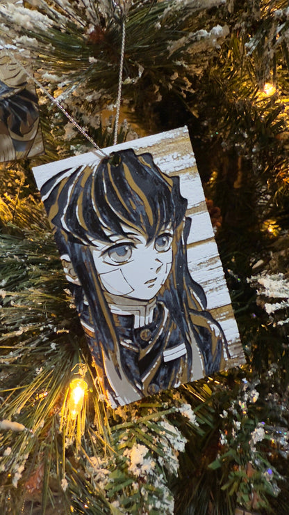 Anime Christmas Ornaments 3D Printed Art Prints