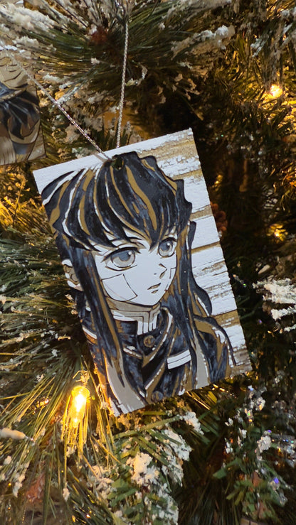 Anime Christmas Ornaments 3D Printed Art Prints