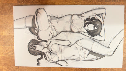 Bomb Waifu and Dommy Mommy Attractive Pinup 3D Poster Print Art