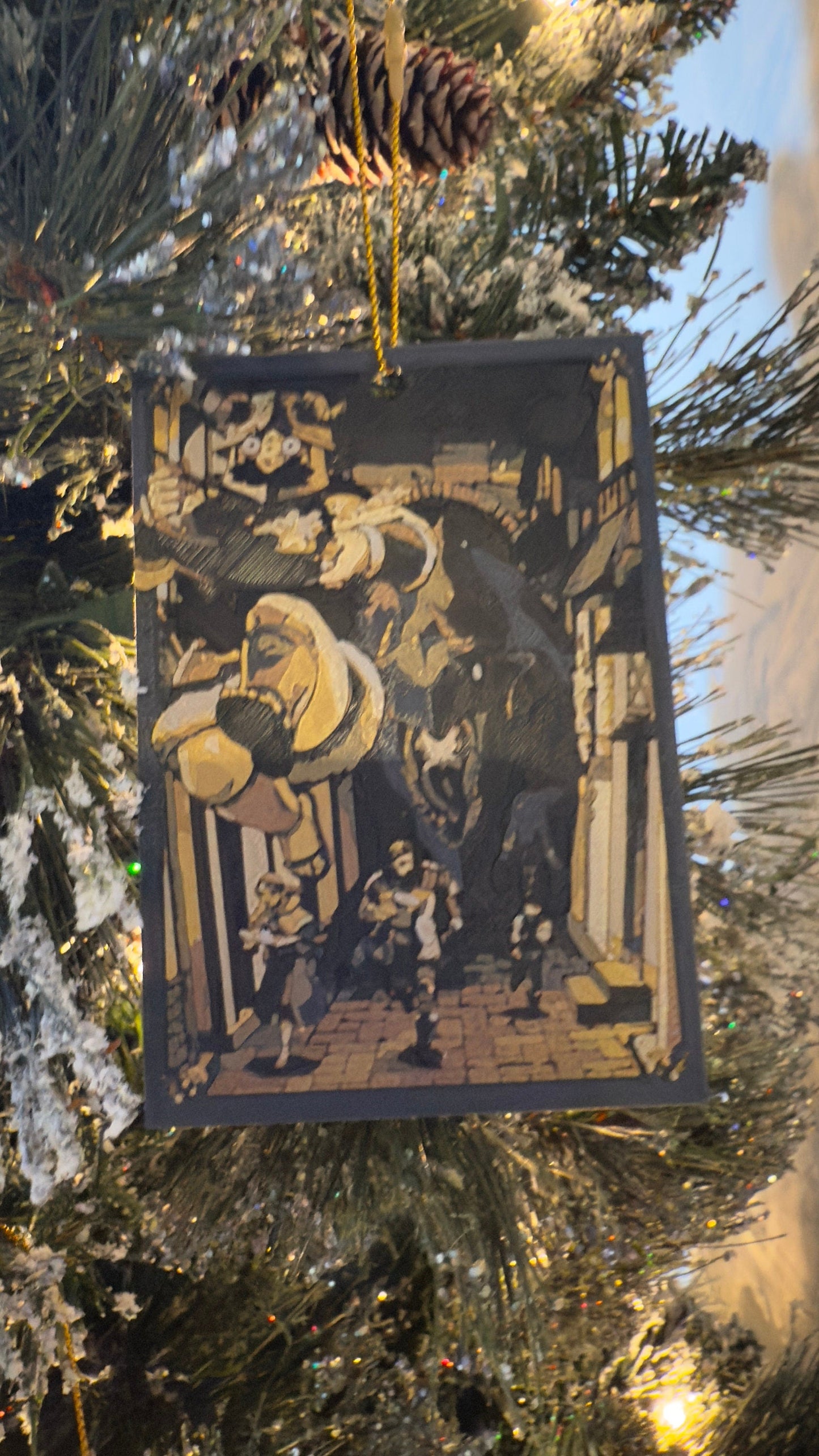 Cooking in a Dungeon Anime Christmas Ornaments 3D Printed Art Prints
