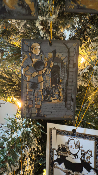 Cooking in a Dungeon Anime Christmas Ornaments 3D Printed Art Prints