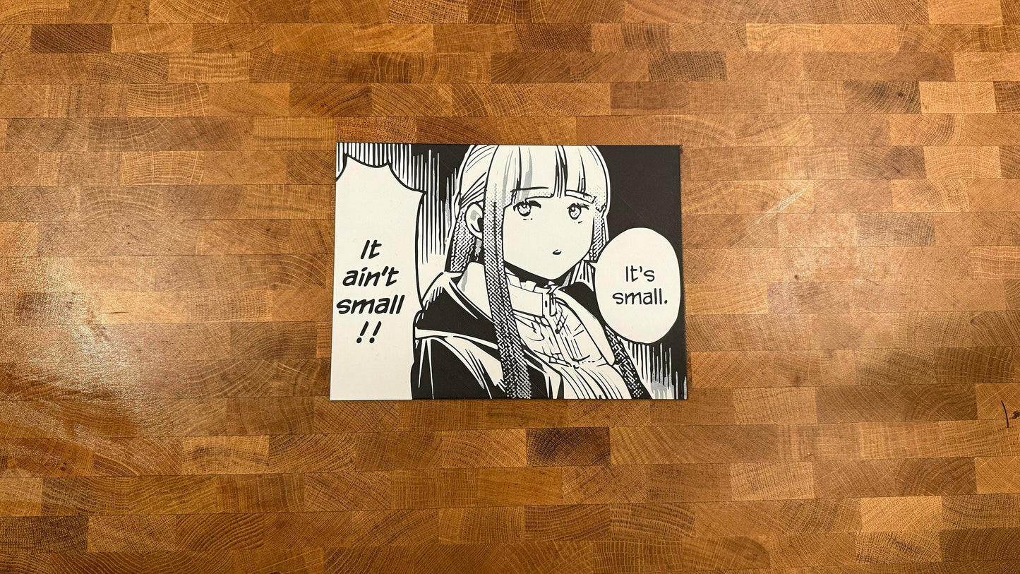 Purple Mage It’s Small 3D Poster Print