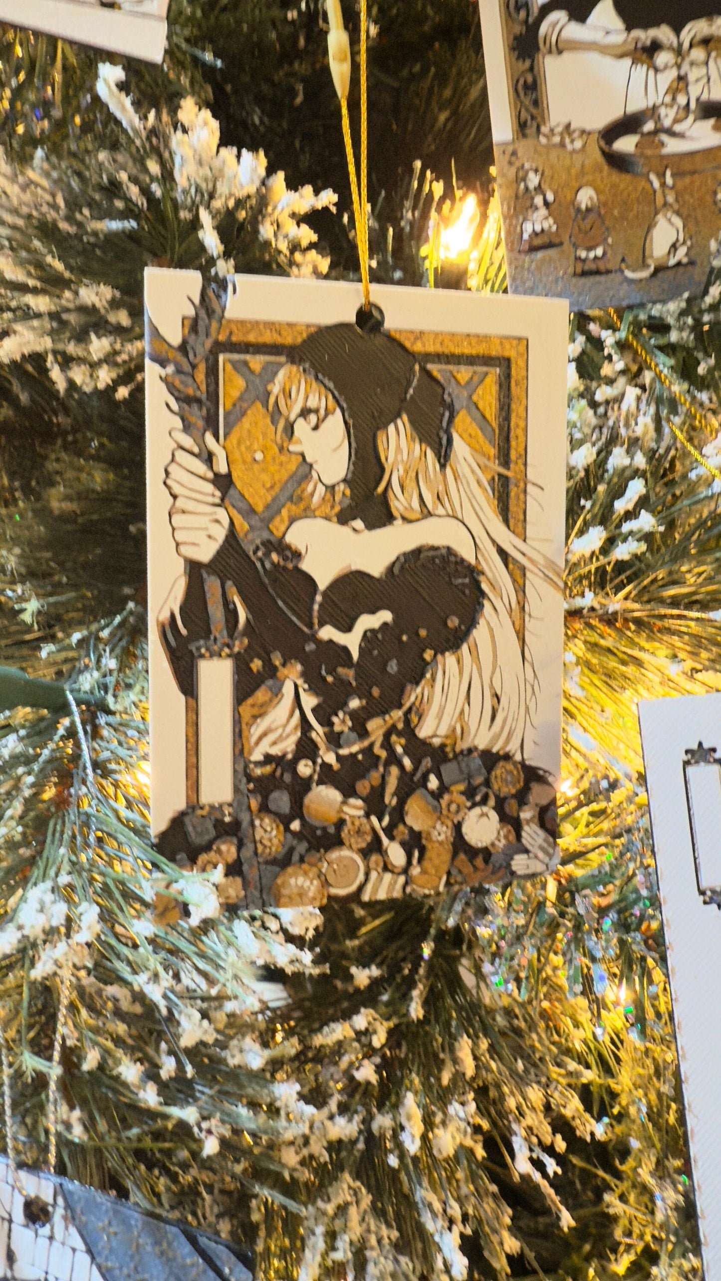 Cooking in a Dungeon Anime Christmas Ornaments 3D Printed Art Prints