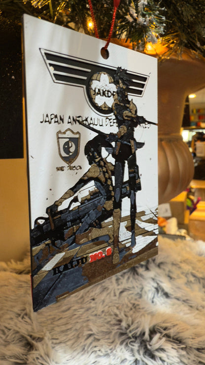 Many Anime Christmas Ornaments 3D Printed Art Prints