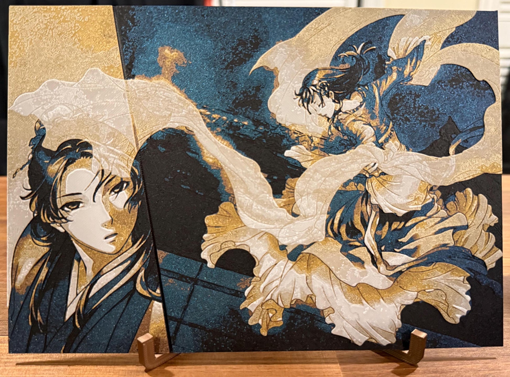 Apothecary Master Jinshi Maomao Metallic 3D Poster Art Print - photo 2 (photos/photo_02.jpg)