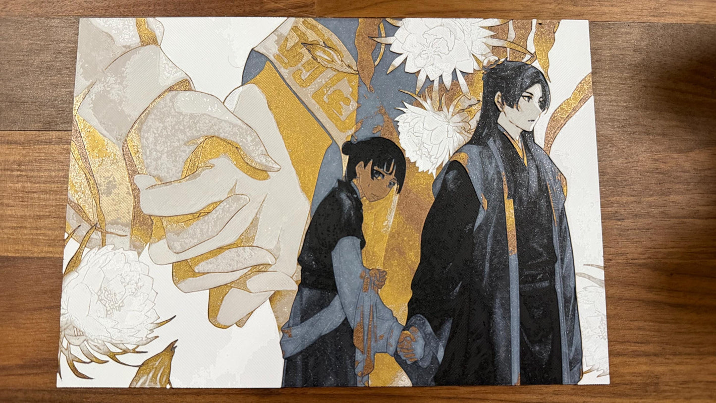 Apothecary Master Jinshi Maomao Metallic 3D Poster Art Print - photo 1 (photos/photo_01.jpg)