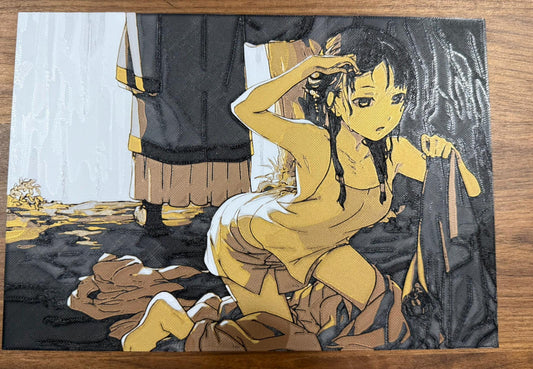 Maomao Wet Metallic 3D Poster Art Print - photo 1 (photos/photo_01.jpg)