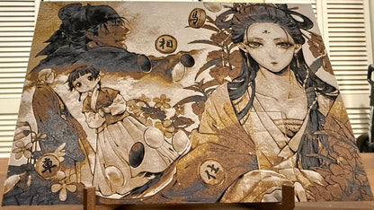 Apothecary Maomao Lakan Metallic 3D Poster Art Print - photo 2 (photos/photo_02.jpg)